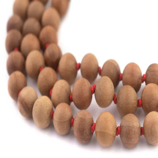 The Bead Chest Hand Knotted Natural Sandalwood Mala Beads (10mm) {1}