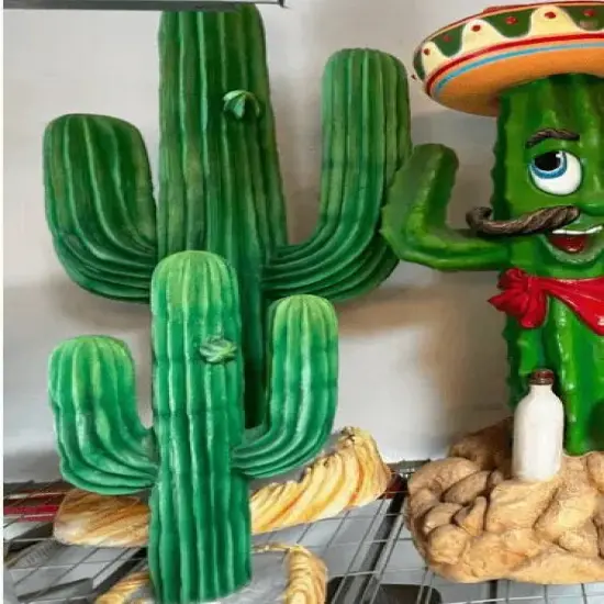 Small Cactus Life Size Statue {4}