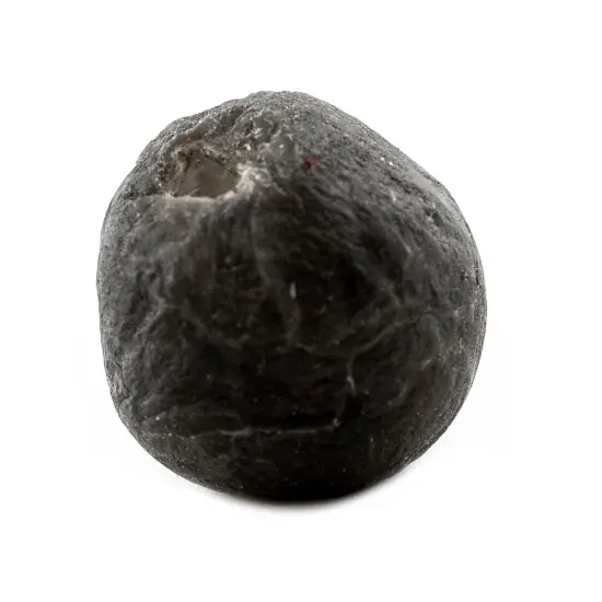 The Bead Chest Super Jumbo Groundhog Grey Recycled Glass Bead (33mm) {1}