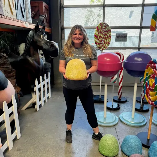 Yellow Gum Drop Over Sized Candy Statue {3}