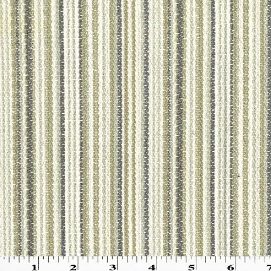 White/Gray/Taupe Multi Textured Stripe Decorating Fabric By the Yard {1}