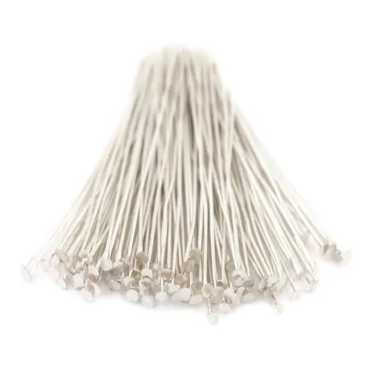 The Bead Chest Silver 21 Gauge 2 Inch Head Pins (Approx 100 pieces) {3}
