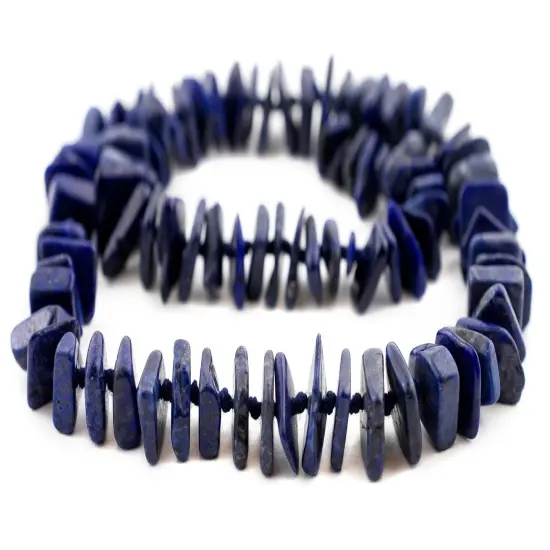 The Bead Chest Jumbo Chip Lapis Lazuli Beads (7-16mm) {3}