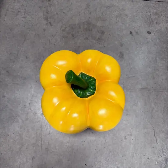 Yellow Bell Pepper Over Sized Statue {6}