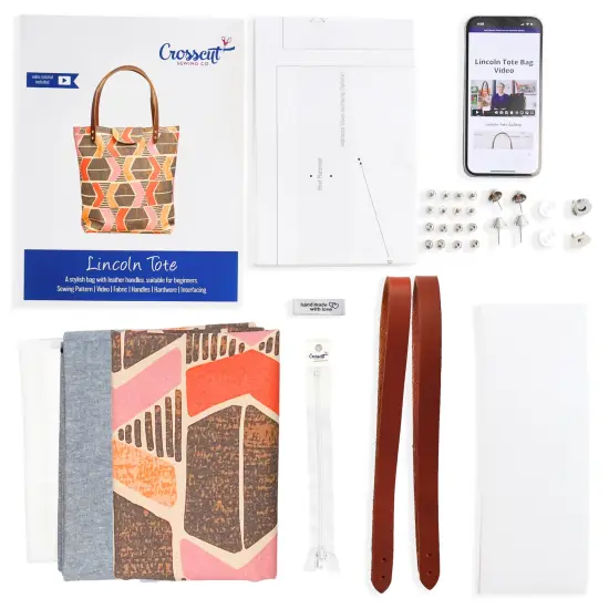 Crosscut Sewing Co.&reg; Lincoln Tote Sewing Kit - Beginner Sewing Project Kit Yucatan {2}