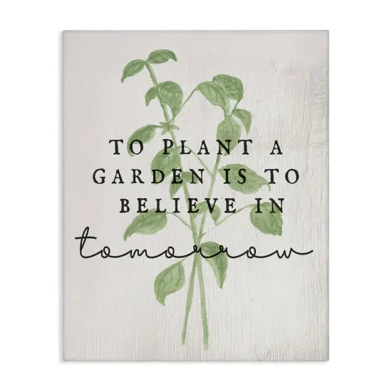 Stupell Industries Inspirational Garden Phrase Canvas Wall Art Design by Daphne Polselli {1}