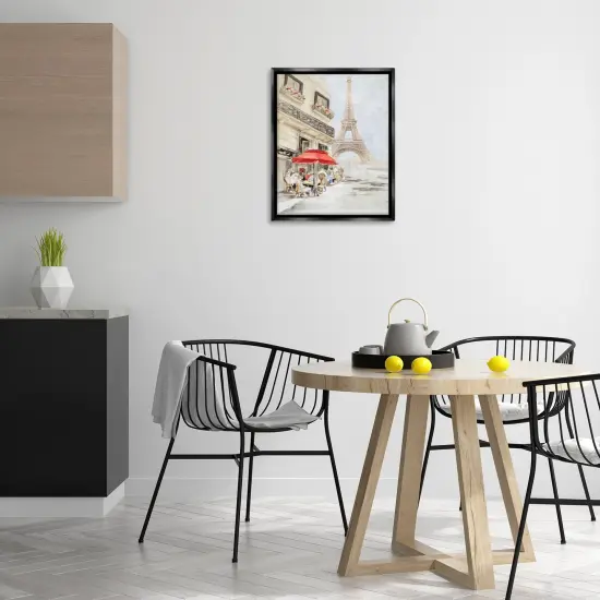 Stupell Industries Sunday Lunch Eiffel Tower Floater Framed Canvas Wall Art Design by Lanie Loreth {2}