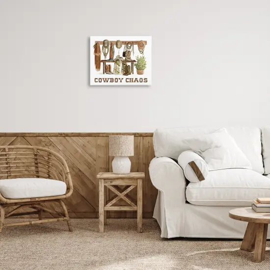 Stupell Industries Cowboy Chaos Accessories Canvas Wall Art Design by Cindy Jacobs {2}