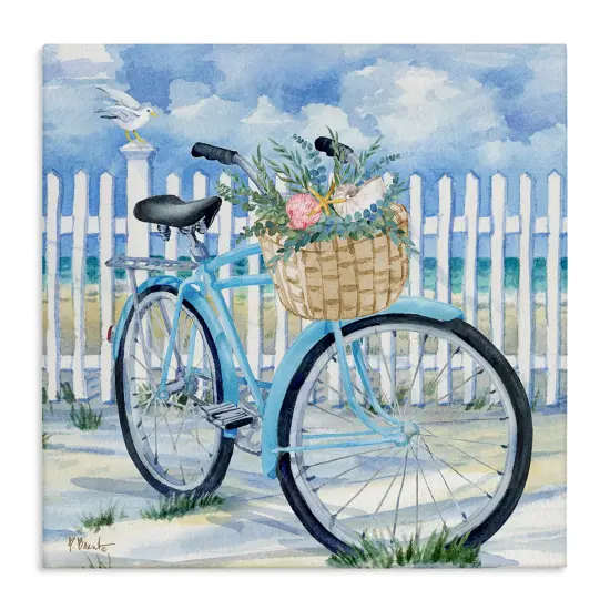 Stupell Industries Rosemary Beach Bicycle Canvas Wall Art Design by Paul Brent {1}