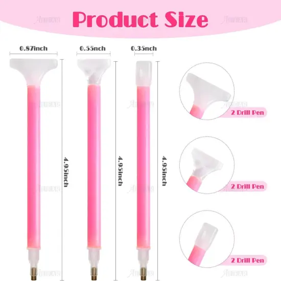 24 Pack Diamond Pen 5D Embroidery Art Pens Tool for DIY Rhinestone {2}