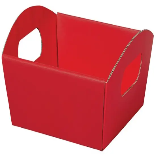 Pack/6: Red Presentation Trays - 8-1/4 x 7-1/2 x 2-1/2" {1}