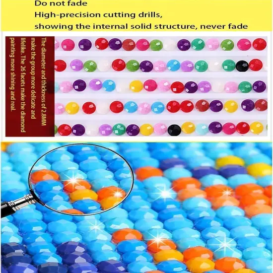 Painting Pack of 6 Adult 5D Diamond Painting Kits, DIY Full Diamond Art kit with Diamond Painting Crystal Art and Craft for Beginners 12x16 Inches {3}