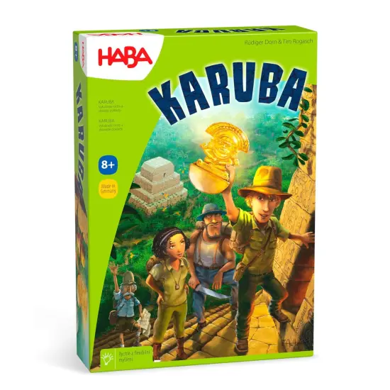 HABA Karuba - Jungle Adventure Tile Placement Family Puzzle Game - Exciting Family Games & Kids Board Games ages 8-12 (Made in Germany) Multicolor {1}