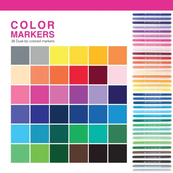 MARK-36 | Essentials&trade; 36pc Double-Tipped Color Markers {4}