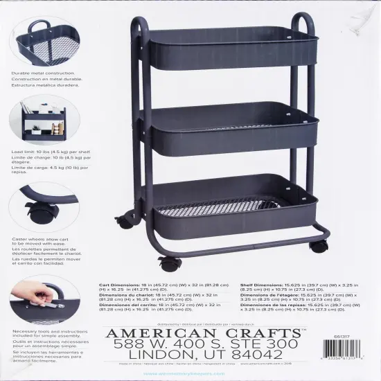 We R Storage Cart-Burnt Ash {4}