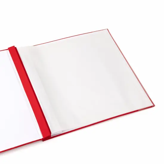 Colorbok Post Bound Fabric Album 12"X12"-Red {6}