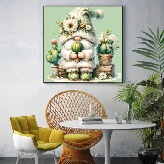 Diamond Painting Kit Gnome Succulents {3}
