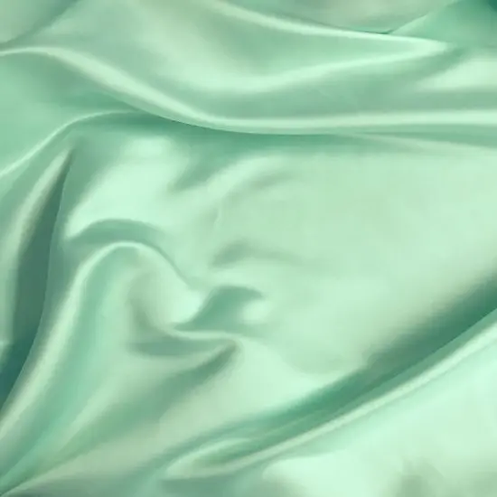 1 Yard Aquamarine Dull Satin 58/59 inches Wide Medium Weight Polyester Fabric {4}