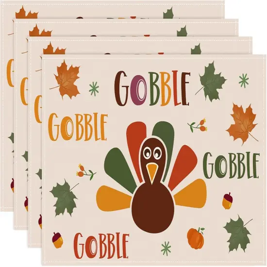 Thanksgiving Turkey Placemats Set of 4(Thanksgiving Turkey) {1}