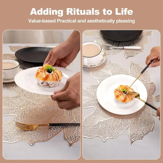 Fall Leaf Placemats Set of 8(Maple Leaf) {6}