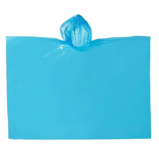 20-Pack Disposable Rain Ponchos for Kids - Emergency Plastic Raincoats with Hood for Boys and Girls Ages 3-14 (4 Colors, Clear) Multicolor {7}