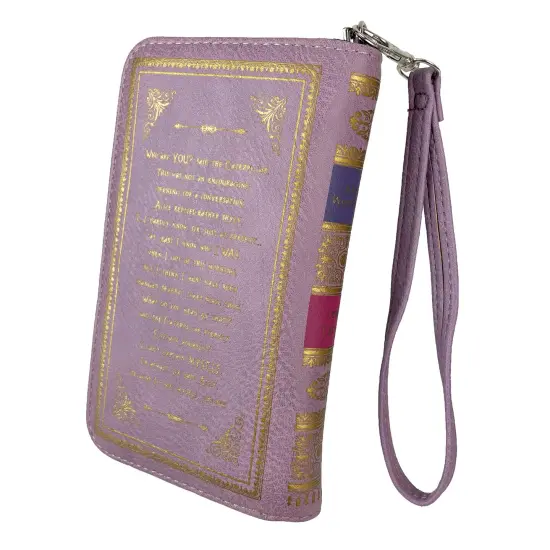 Lavender & Purple Alice ID Wallet - Snap Close Fashion Wristlet {4}