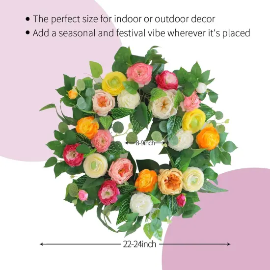Spring Summer Wreaths for Front Door {4}
