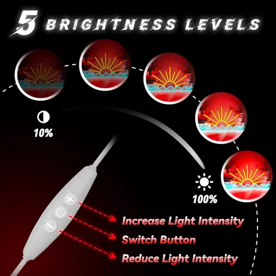 Summer Sunrise Sunset Neon Sign &ndash; Sun Wave LED Neon Light for Bedroom, Man Cave, Living Room, and Bar Decor, USB Powered with Dimmer for Beach & Coastal Ambiance {2}