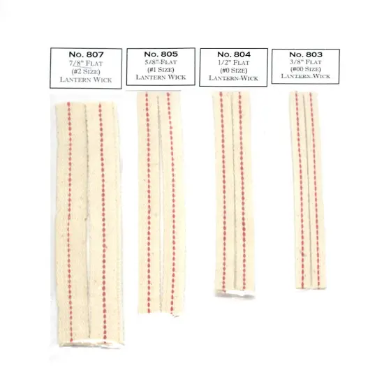 1/2in Wide Flat Replacement Cotton Wick for Oil Lamps and Lanterns Pack of 5 {3}