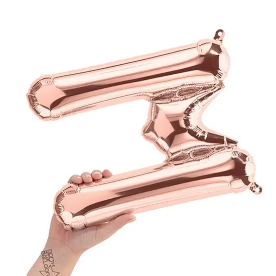 NorthStar Balloons&reg; 16 Inch Letter M Rose Gold Air Fill Only {3}
