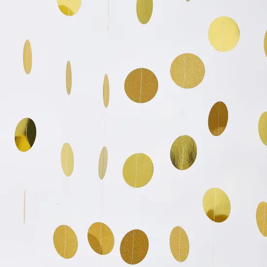 Gold Glitter 4 Pcs Birthday Party Decorations {4}