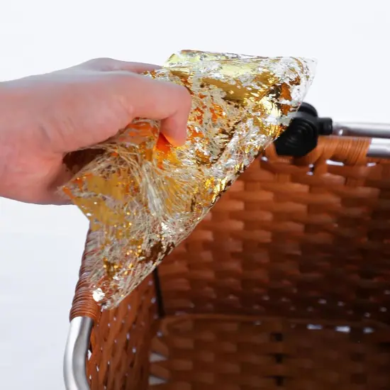 100 Pcs Disposable Placemats Set, 13 Inch Metallic Round Foil Mesh Pressed Table Doilies Paper Placemats {4}