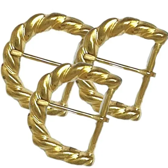 Brass Plated Prong Belt Buckle 1.5 Inche {2}