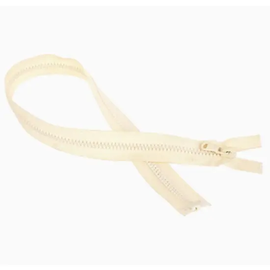 Off White Plastic Zipper 108 Inch Open Bottom {3}
