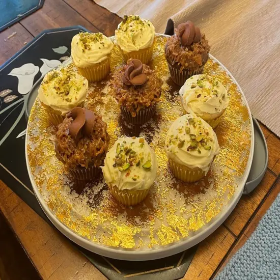 Disposable Gold Placemats Set of 100 Metallic Thin Mesh Round 13 Inch Table Mates Gold Charger Doilies for Dining Table Wedding Birthday Party Home Decoration {3}