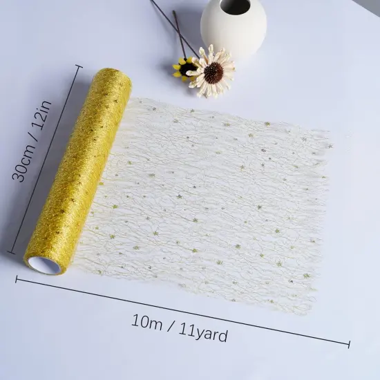 Gold Metallic Table Runner 11Inch Party Decorations {3}