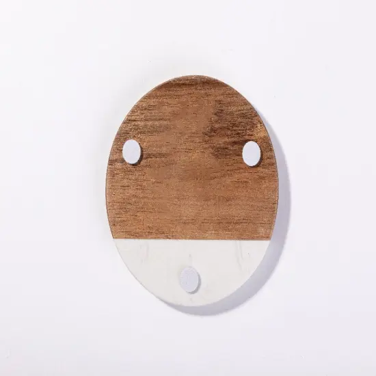 Craft Express 4 Pack Engravable Round Marble and Wood Coasters &ndash; 4" for Laser Projects {6}