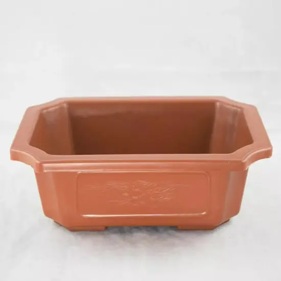2 Rectangular Plastic Bonsai Training Pot, Succulent Planter 9.25"x 6.5"x 2.75" {1}