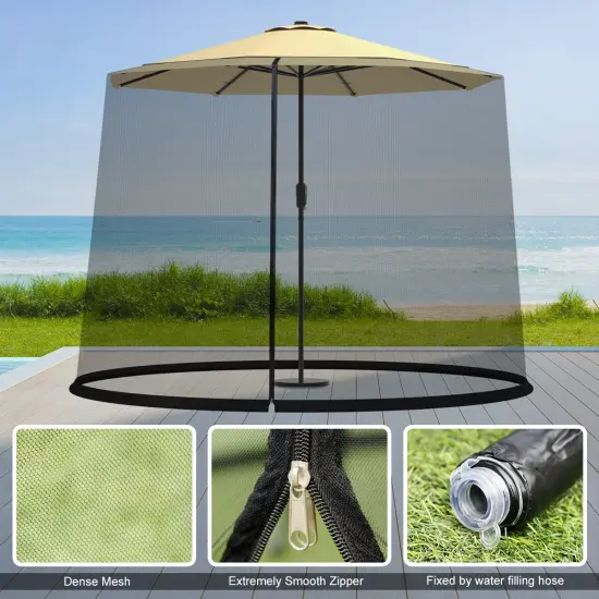 Outdoor Umbrella Table Screen Mosquito Bug Insect Net {3}