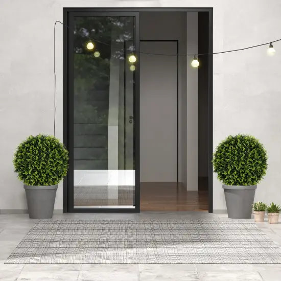 2 Pieces 18/22 Inches Indoor Outdoor Faux Decorative Balls for Patio Garden Front Door Balcony and Backyard-S {3}