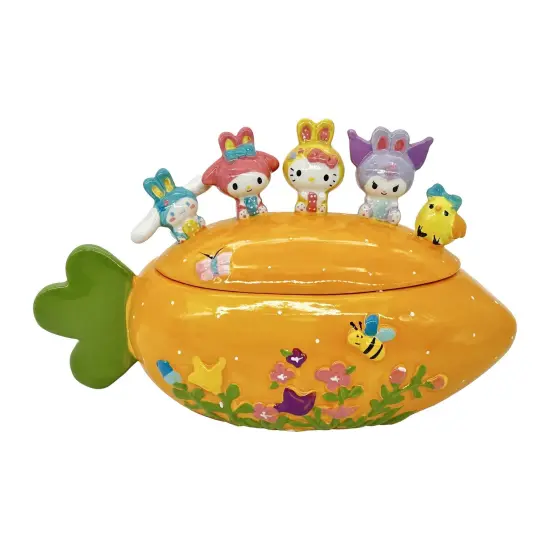 Blue Sky Clayworks Sanrio Hello Kitty and Friends Easter Carrot Candy Bowl {1}