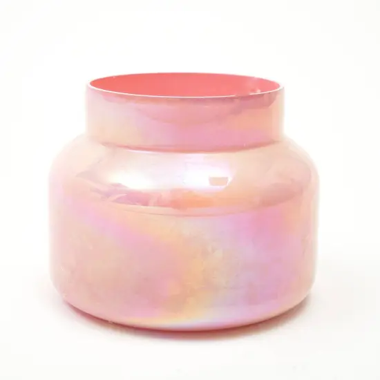 Scented Wax Candle Jar with Lid Pink Lustre {4}