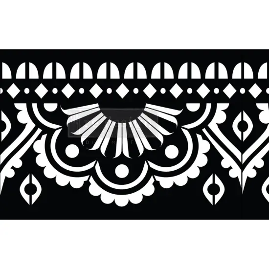 Stick & Style - Mendhi Border - 1 roll, 7in x 5yds (6in design) self-adhesive plastic on roll  {1}