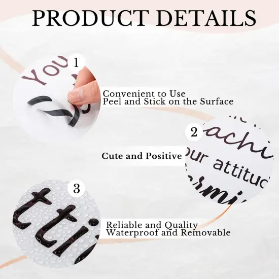 9 Pcs Inspirational Vinyl Wall Decal {2}