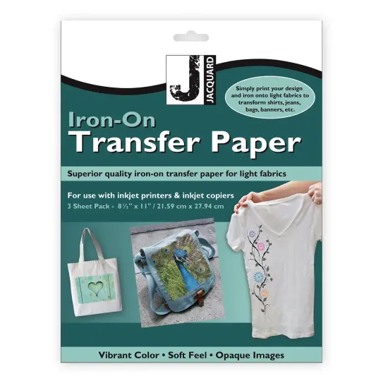 Iron-On Transfer Paper for Light Colored Fabrics {1}