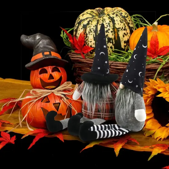 2 Pack - Halloween Gnomes Plush {3}