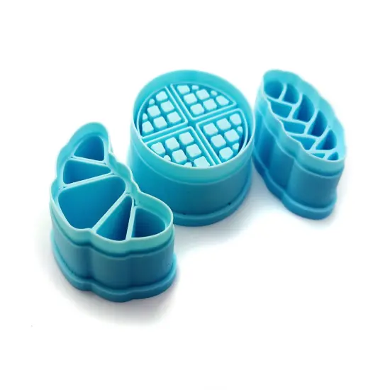 Bread Clay Cutter Set, 3 pc, Croissant Waffle & Challah Loaf, Adorabilities {3}