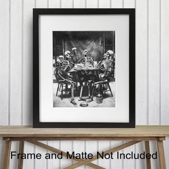 Vintage Skeleton Wall Art LARGE 11x14 {2}