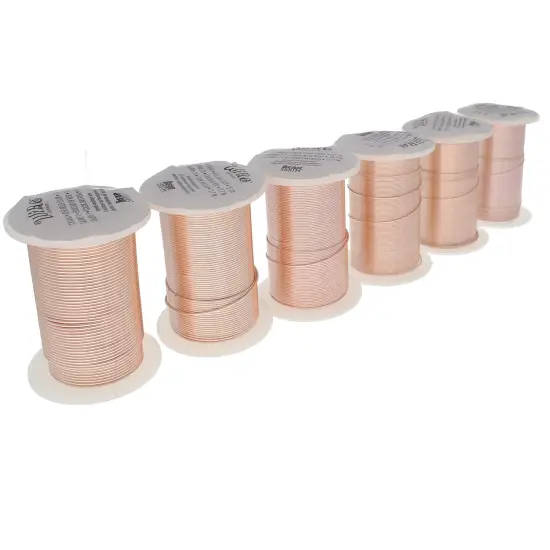 The Beadsmith Wire Elements Gauge Assortments Rose Gold {2}
