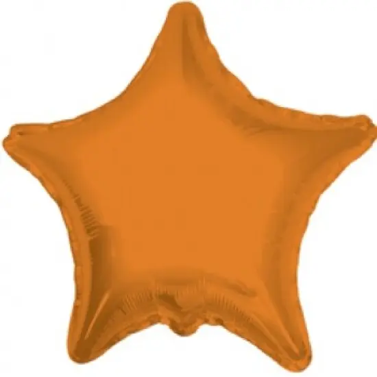 Orange Star Mylar Balloon 18" {1}